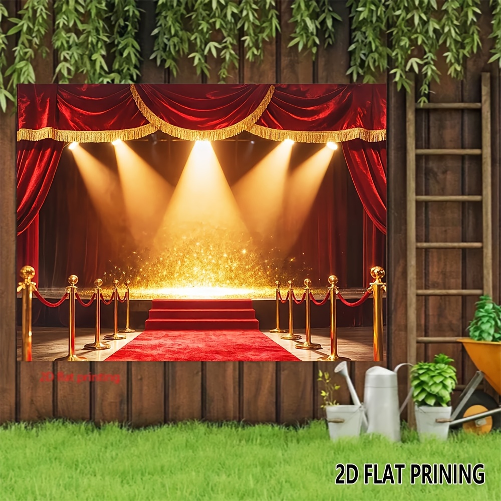Red Carpet Backdrop for Movie Star Photography