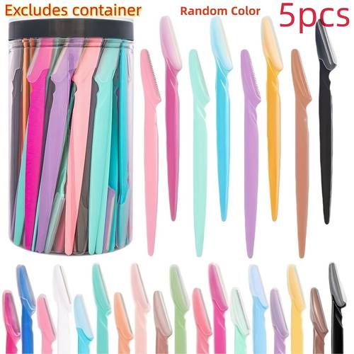18 color high quality luxury facial hair trimmer made of premium stainless steel with a safety cover ergonomically designed for easy shaping of eyebrows face and bikini area suitable for daily use ages and genders