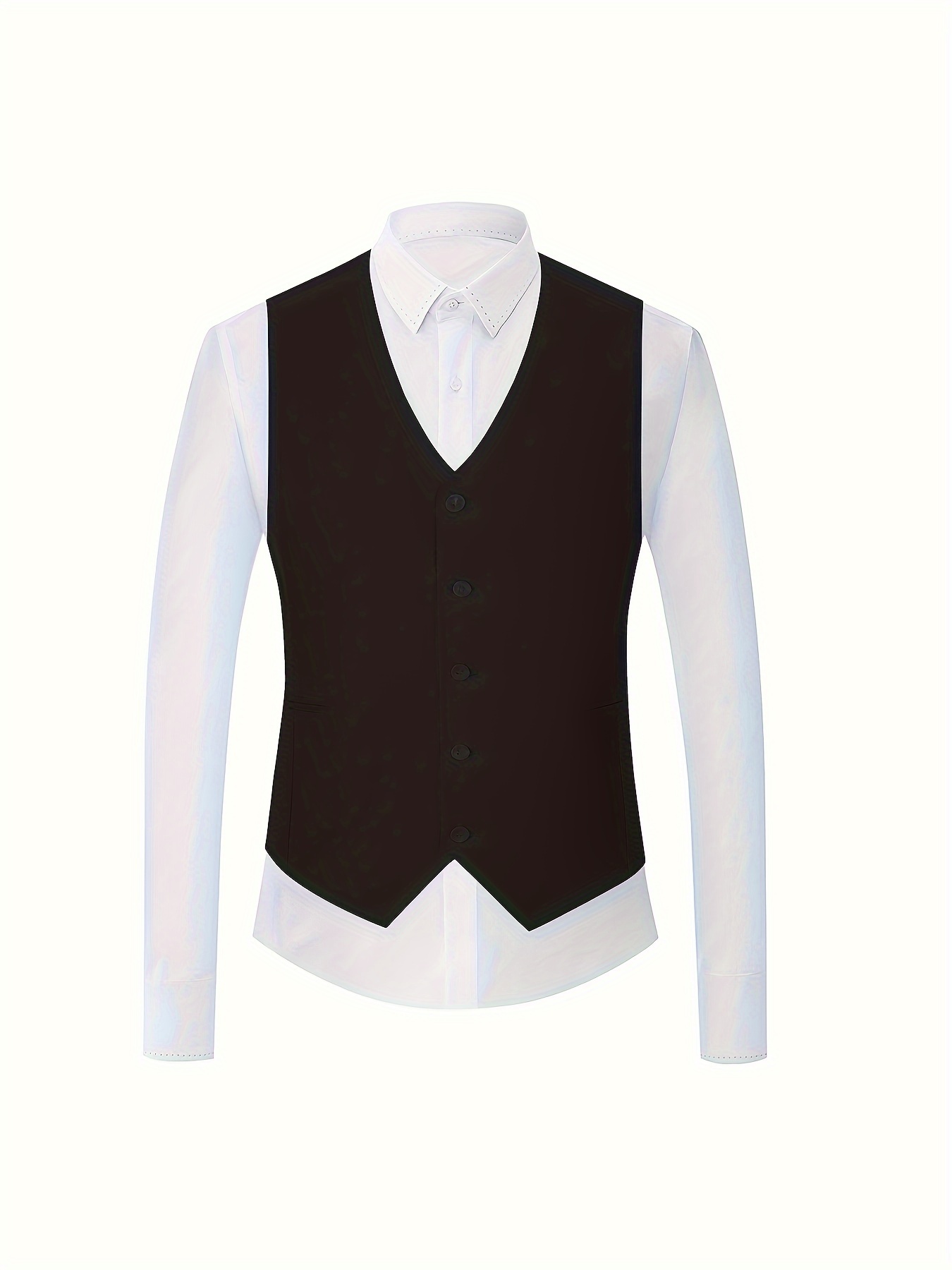 formal 3 pieces set mens chic suit jacket single breasted vest pants suit set for business banquet wedding party