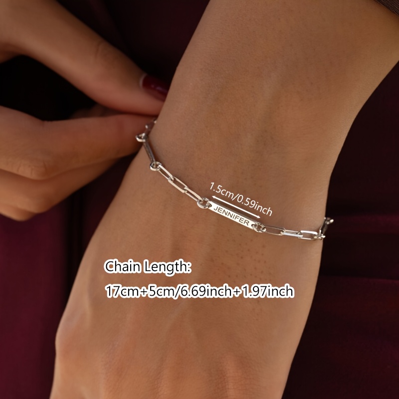 Personalized Name Bracelet, Customizable Fashion Accessory