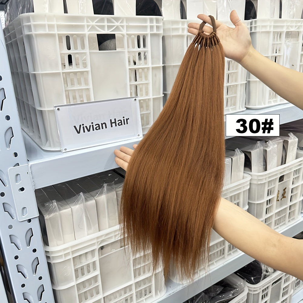 high temperature synthetic ponytail extension 28 inch   straight hairpiece elastic rubber band attachment versatile durable for daily use ponytail hair extensions details 6