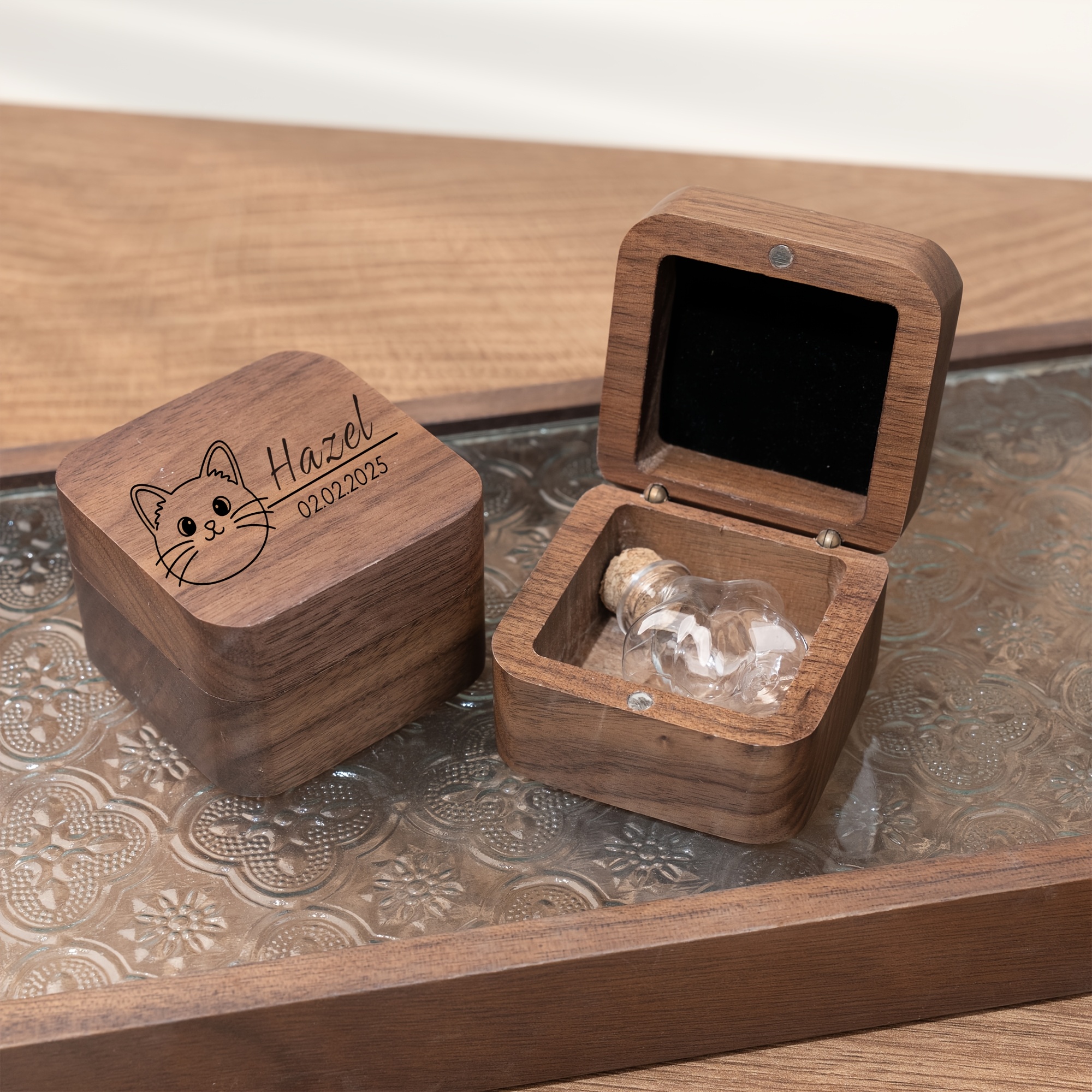 Customized Pet Hair Commemorative Box for Dogs and Cats