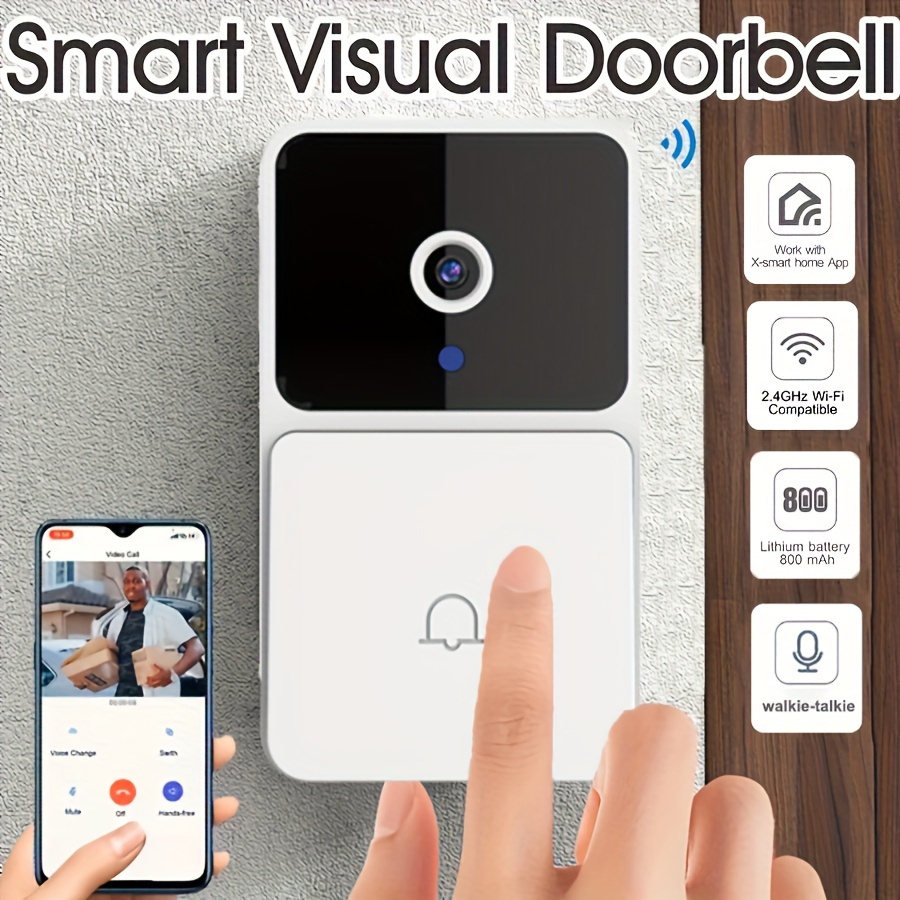 Smart Video Doorbell Cameras, Wired, Wireless