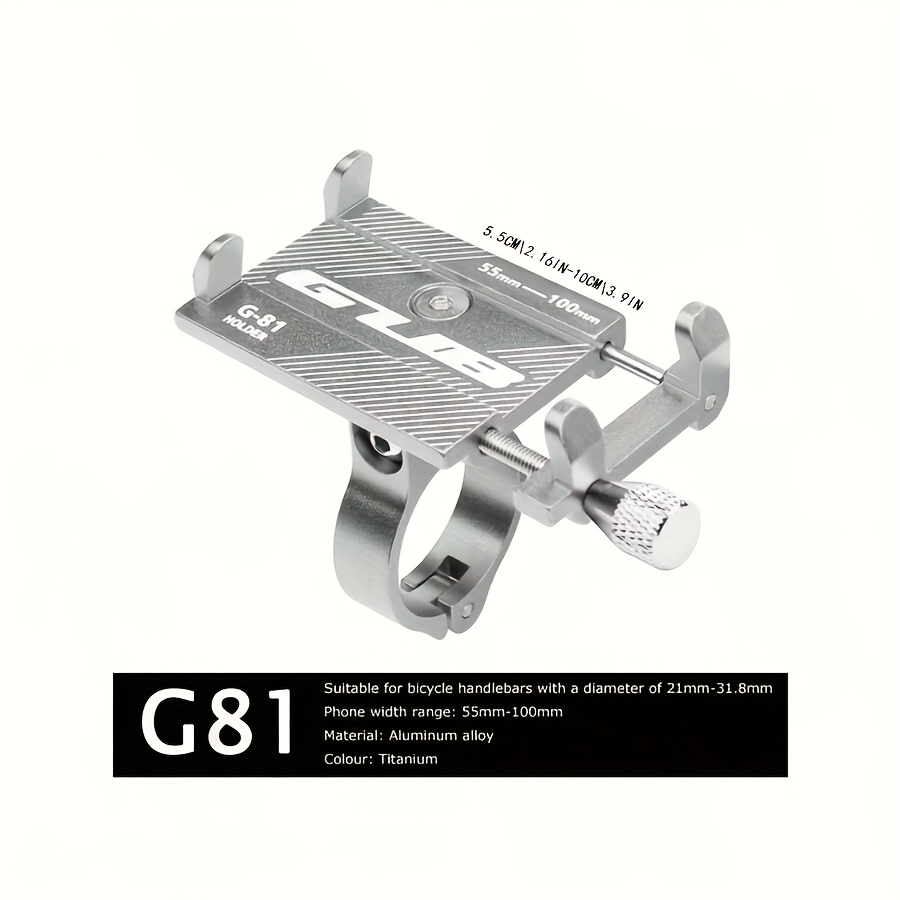 Bicycle Aluminum Alloy Phone Mount, 360° Rotatable, Mountain Bike And Motorcycle Phone Navigation Holder, Cycling Accessory