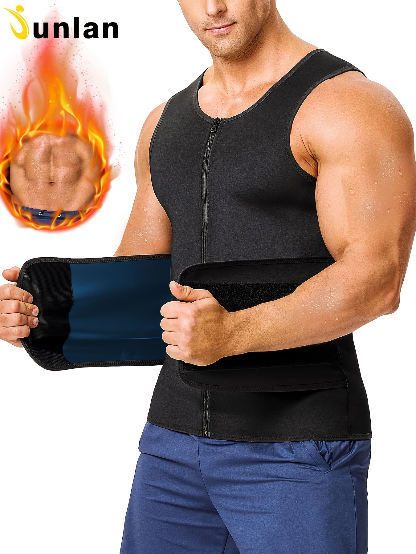 Sauna Suit Best Workout Sweat Vest COMFREE Men Sauna Suit Hot