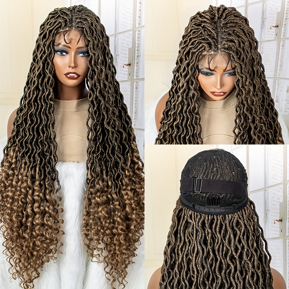 13*1 Lace Front Box Braided Wigs Women Personal Micro Braids - Temu