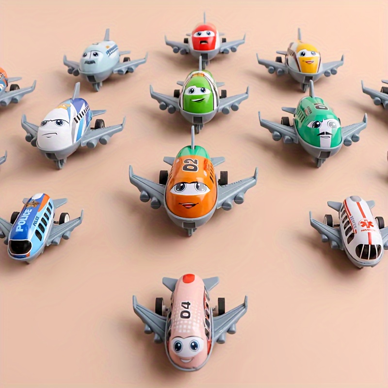 

10pcs Mini Metal Airplane Set - -powered, Battery-free - Party Favors & Stocking Stuffers, Ideal Christmas, , Thanksgiving & Easter Gifts