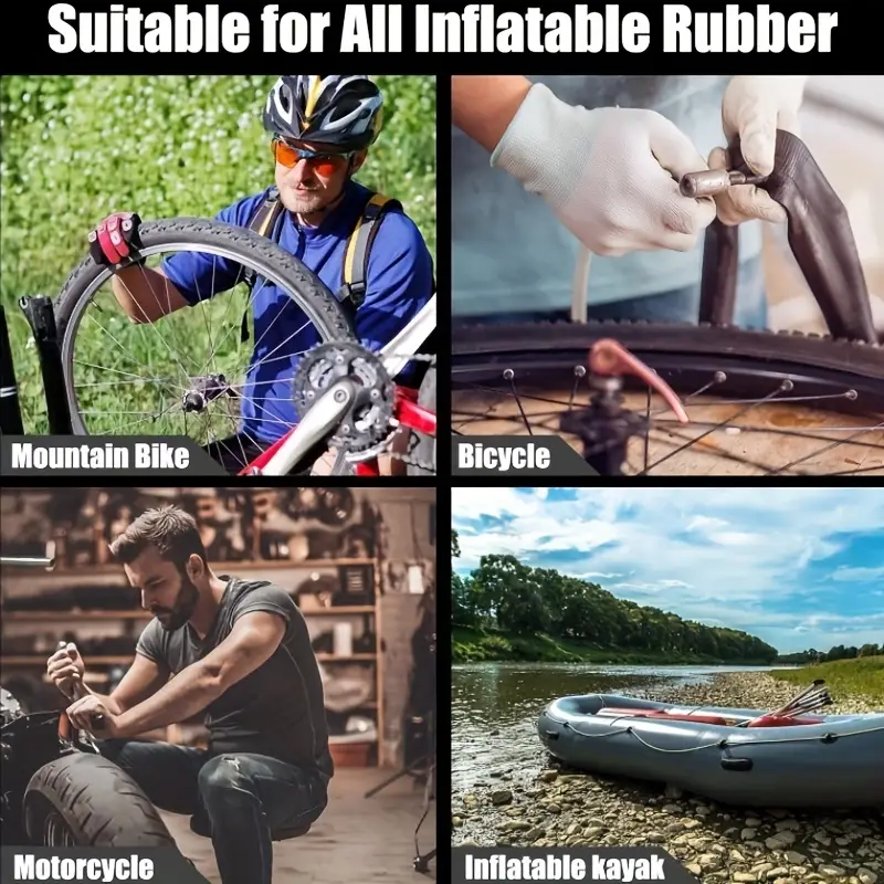 Complete Tire Patch Kit for Emergency Roadside Repairs Complete Tire Patch Kit for Emergency Roadside Repairs