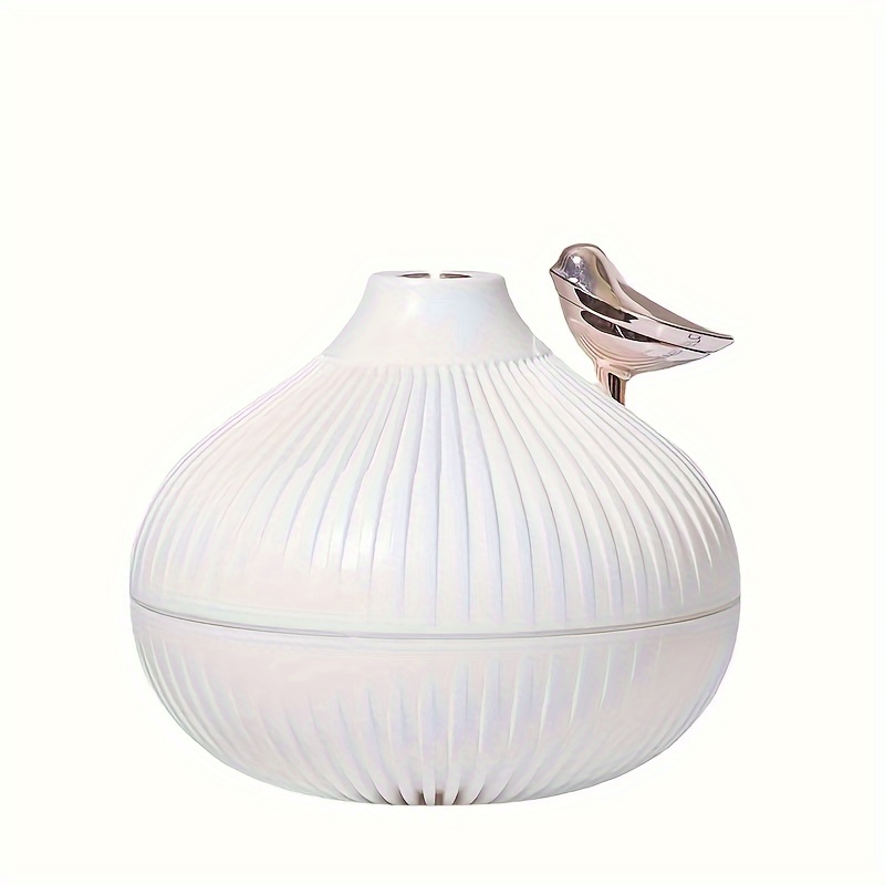 TEMU 1pc Ultrasonic Bird-shaped Humidifier, 300ml Capacity, Silent Aroma Diffuser, Suitable For , Usb Powered, Plastic Material For Various Room Types, Operating Voltage ≤36v