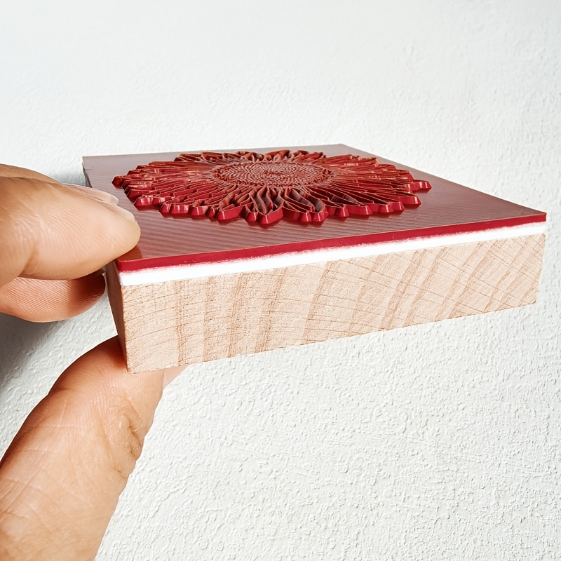 Single Sunflower Wooden Stamp for Decorating Manuals