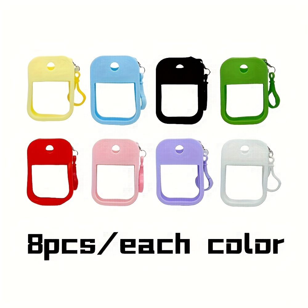 TEMU Hand Sanitizer Spray Case Compatible, Silicone Hand Sanitizer Case Holder With Keychain For Mist Case Suitable For 1.28fl. Oz