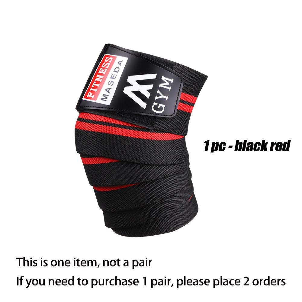 1pc Knee Support Sleeve With Adjustable Knee Compression Strap, Perfect For Weightlifting, Squat Weightlifting, And Cross Training - Suitable For Men And Women