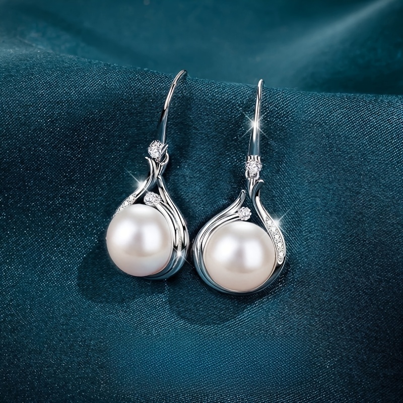 TEMU Orecchini e collana in 925 naturale, 1/2 pezzi, con un tocco gamma ed eleganza, per fare una di matrimonio alla fidanzata, per il fidanzamento,