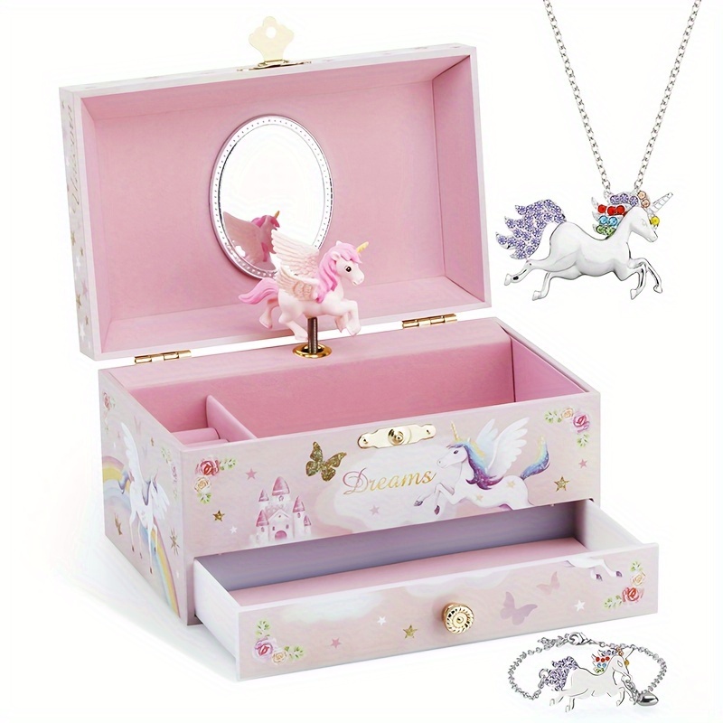 

Rpjc Wooden Jewelry Box , Multipurpose Organizer, , , & Unicorn , Zirconia Jewelry Set 3-14, Jewelry Boxes