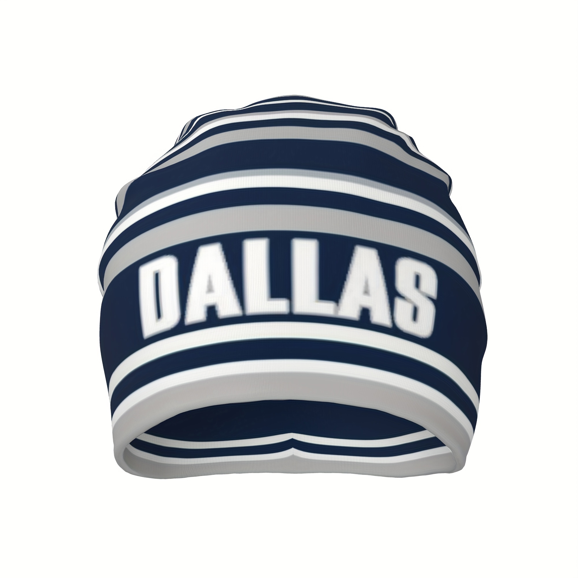TEMU Dallas Beanie - Men's Casual Sport , Football Game Day Headwear, Unisex Christmas Present, Everyday Sporty Street Style