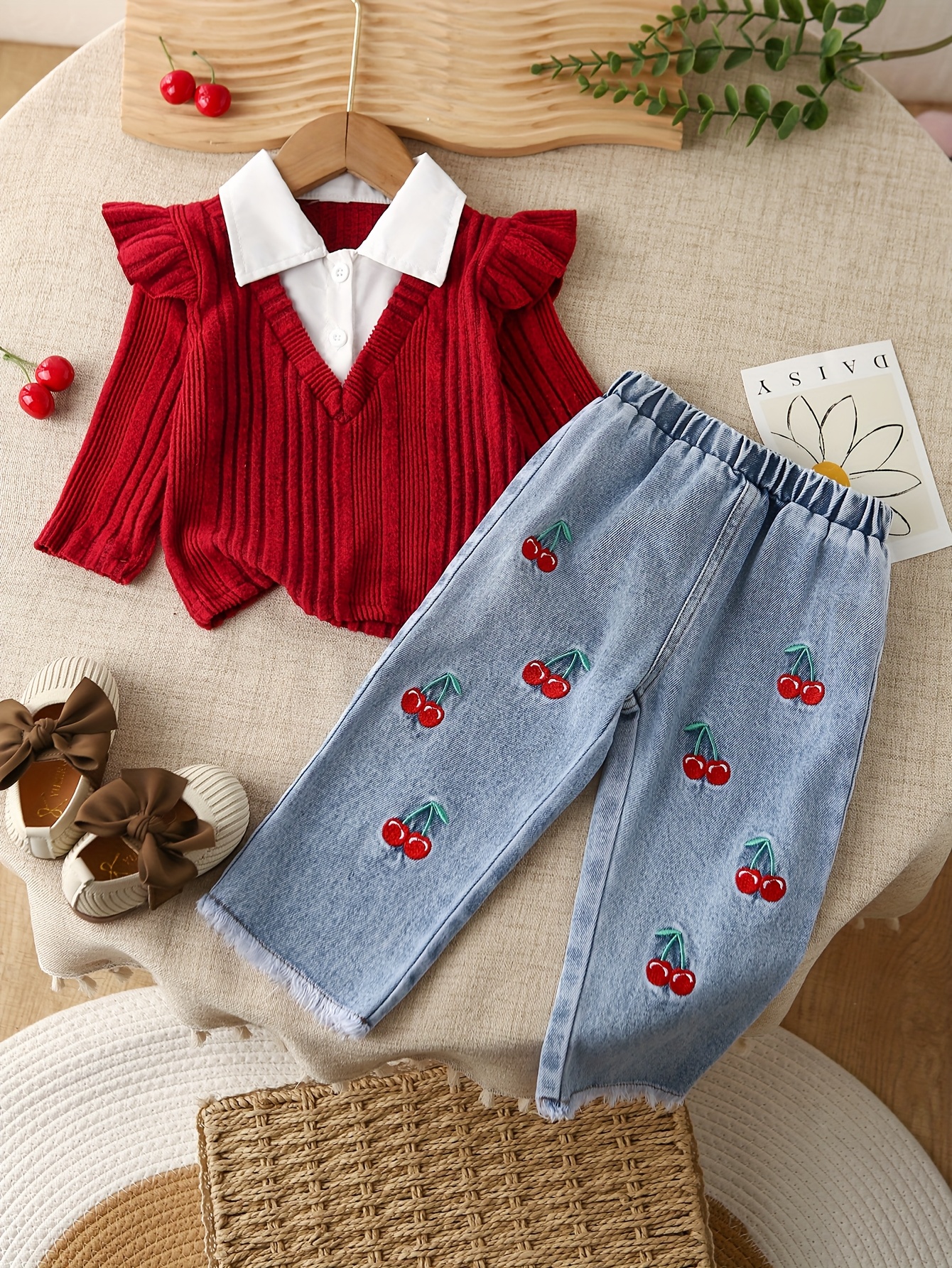 Cute Baby Girl Winter Set Toddler Girl Fall Winter Outfit Set
