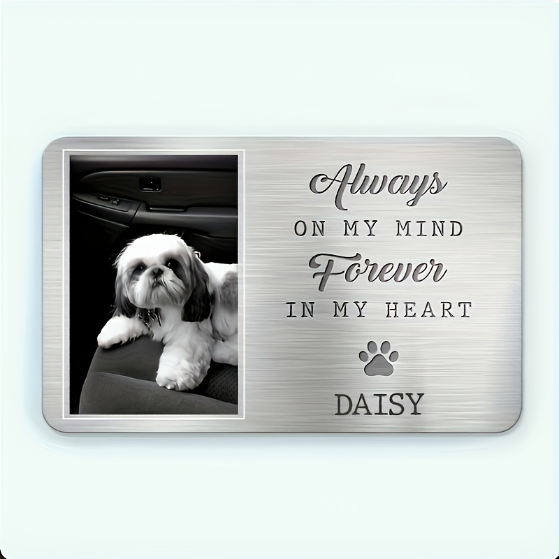 TEMU A Customizable Photo Memorial Personalized Name Tag - A Sympathy Gift For Pet Owners