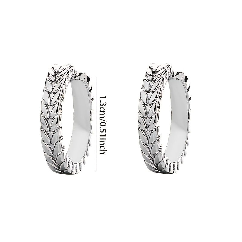 2pcs Women's Fashion Stud Earrings in 925 Silver