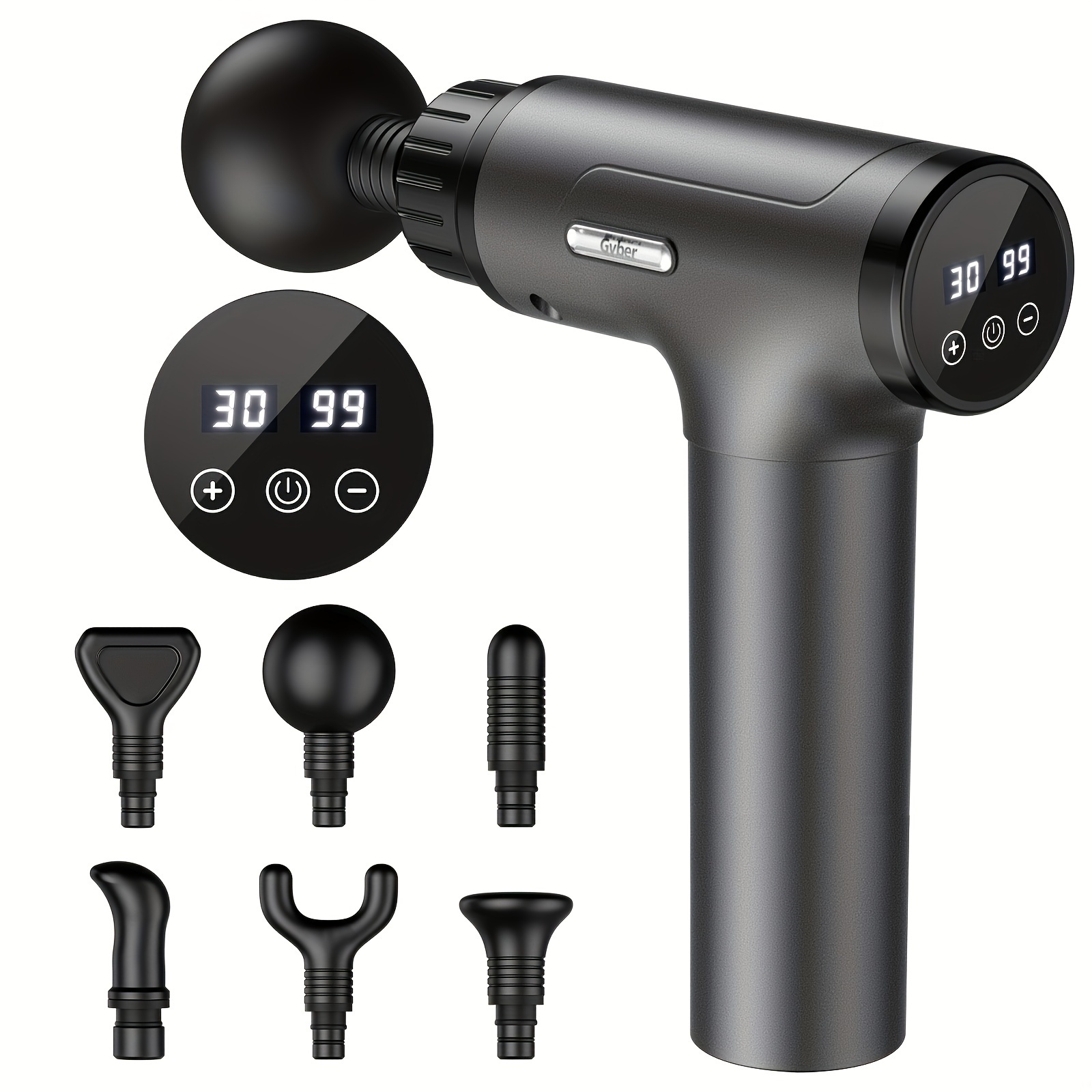 Athlete Massage Gun, Muscle Deep Tissue Massage Gun, Back Neck Shoulder Massage Gun, Handheld Massage Gun 30 Speed Levels, Portable Electric Muscle Massager 2500mAh Long Battery Life, 9 Heads, The Best Choice For Gifts
