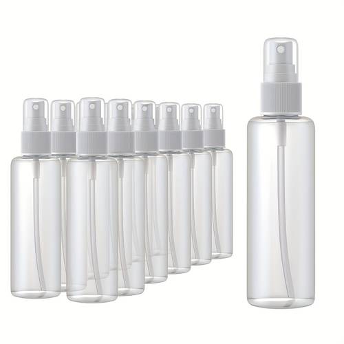 3pcs dispensing bottle mini travel essential plastic fine spray bottle transparent 60ml 2oz 30ml 1oz