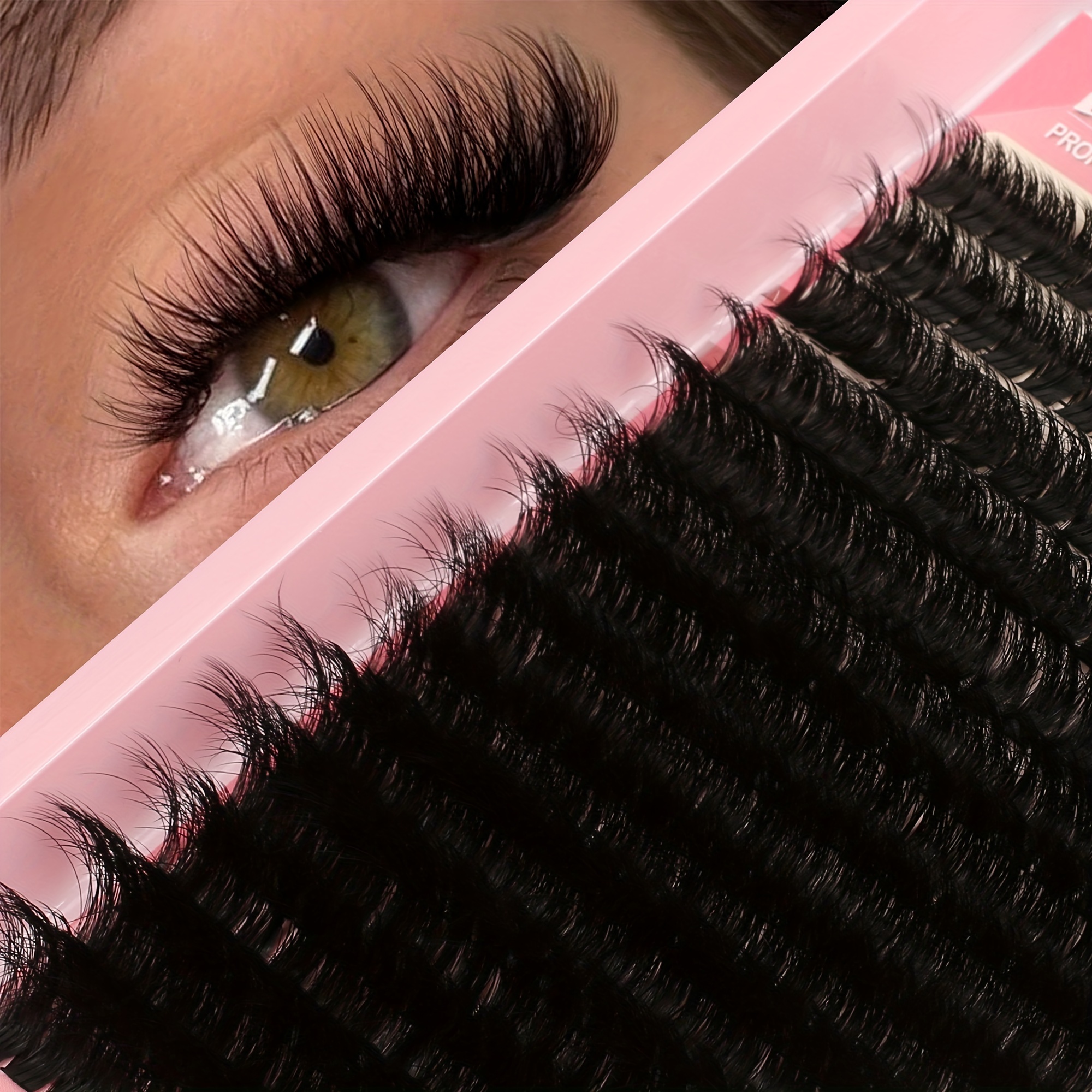 

Diy False Eyelashes Set - Mixed Lengths 13-18mm, C To Dd , & Fluffy Styles, 0.05mm & 0.07mm , Reusable & Suitable