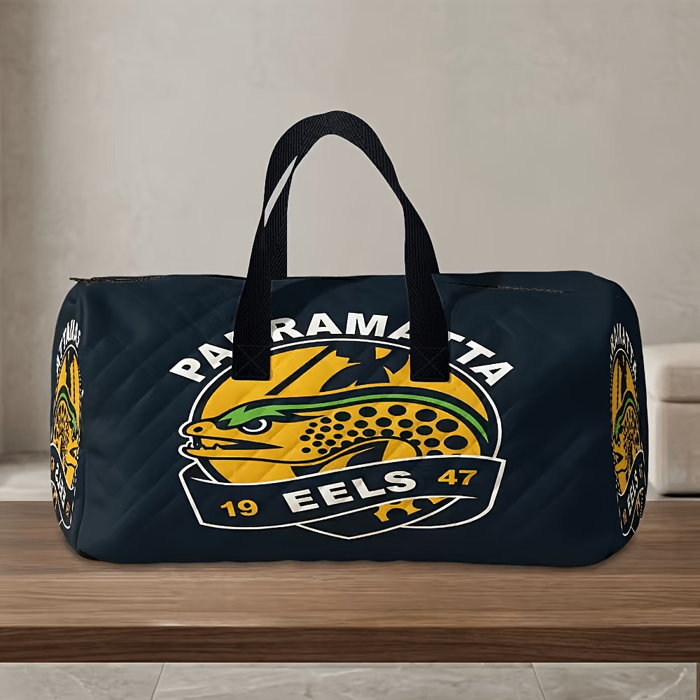 TEMU 1pc New Eel 's Tote Bag, Multi-functional Travel Bag Large Capacity Luggage Handbag, Carry-on Handbag, Sports Fitness Bag, Suitable For Vacation