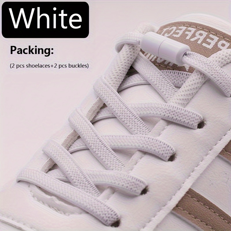 Image of Elastic No-tie Colorful Shoelace Buckles For Men And Women, No-lace Elastic Lazy Shoelaces