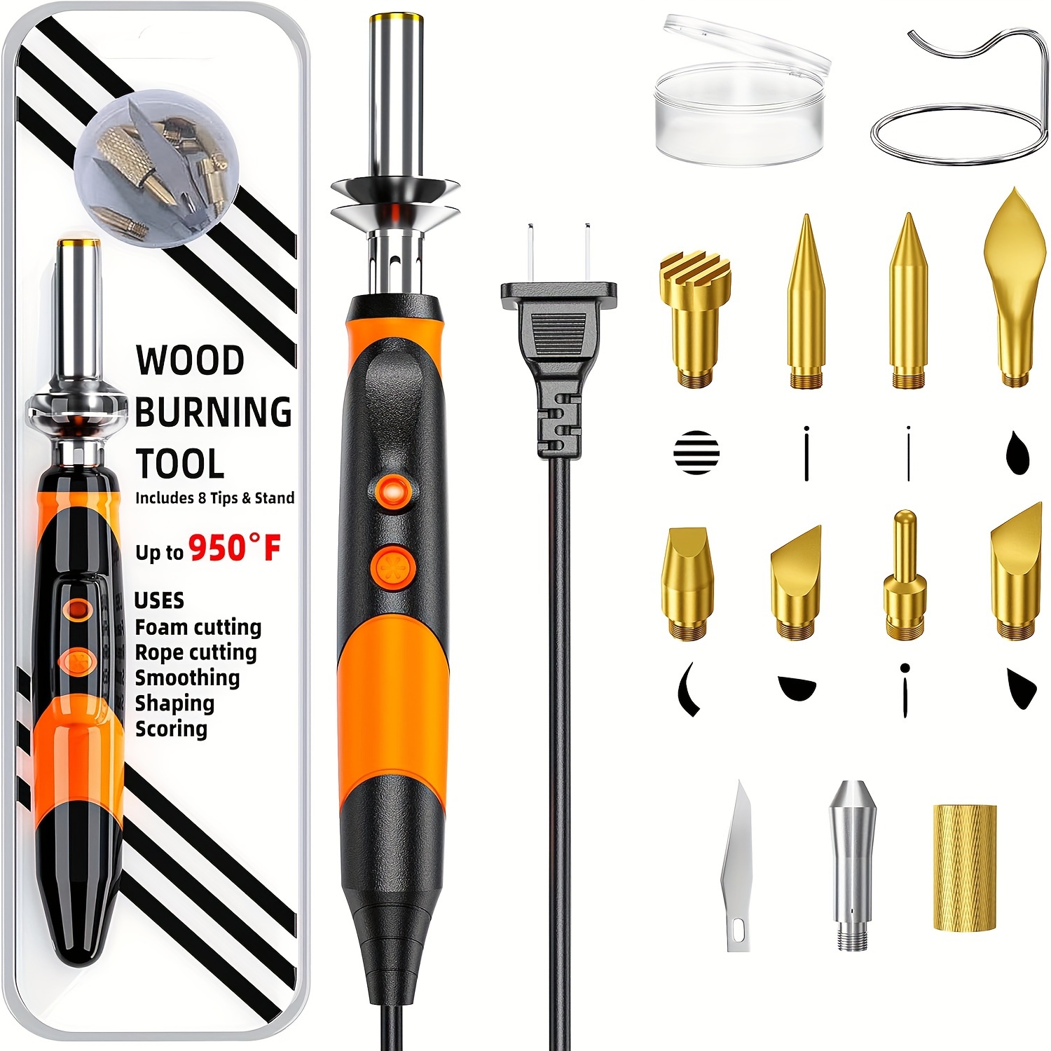 

Wood Burning Kit, Professional Woodburning Pen Tool, Diy , Wood Burner For Embossing/carving/pyrography, Suitable For Beginners