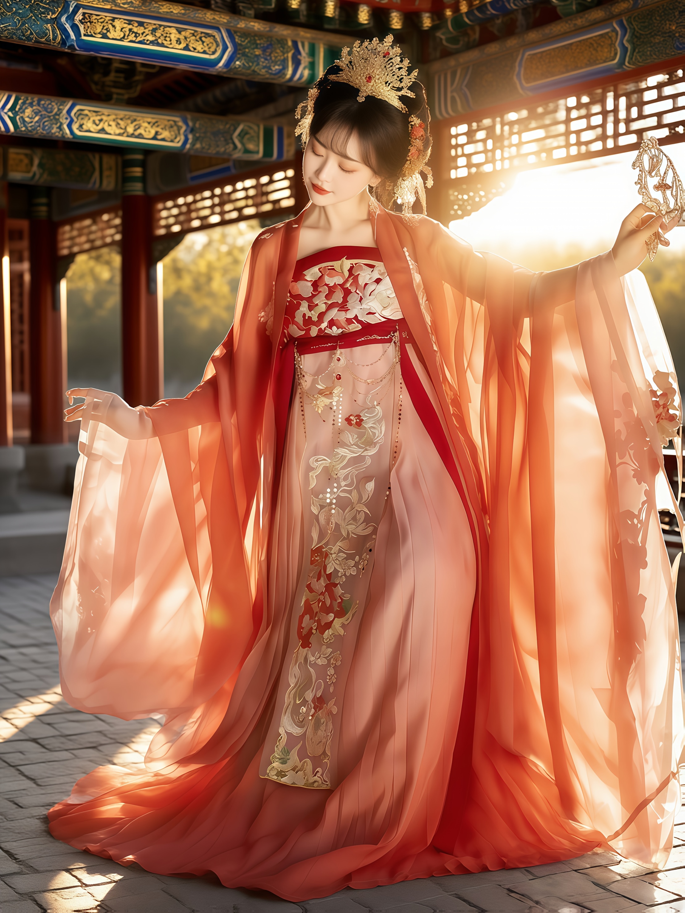 green emerald velvet dress Women's Long Dress Casual Embroidery Floral Flowy Hanfu Retro Chinese Style  Princess Dresses Summer short sleeve at Amazon Women's Clothing store main image 1