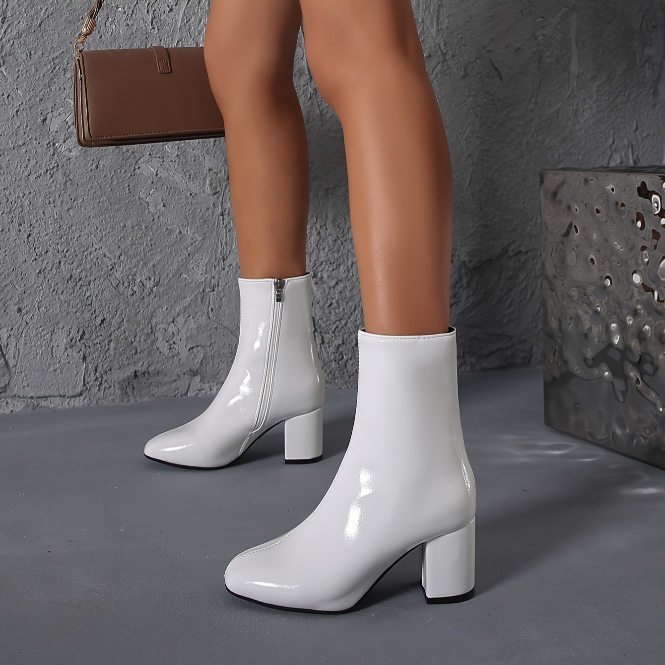 white boots women sold on Temu Philippines