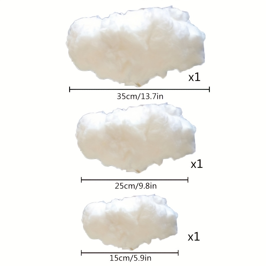 Image of 3pcs Cloud Decorations For Weddings Party Garlands, Engagements, Valentine's Day, Thanksgiving, Christmas, Father's Day, Graduation, Festival, Universal Holidays, , No Electricity Required