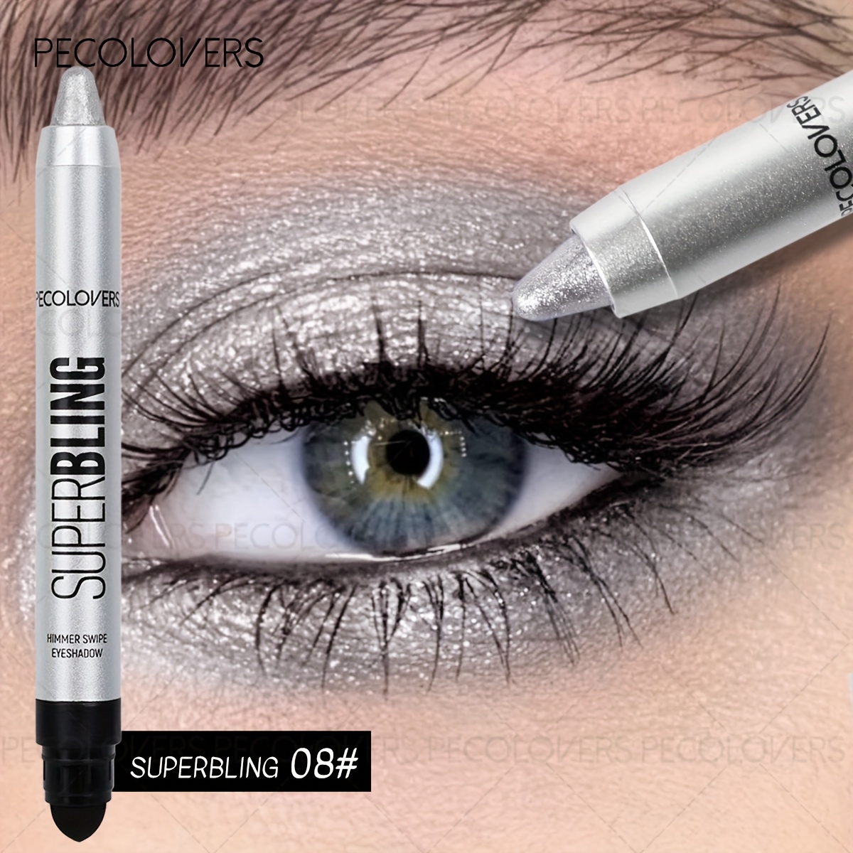 Image of Eye Shadow Pen In Multiple Colors With A Silvery Tube, Eye Highlighting, Payoff, Is Waterproof And Sweat-resistant, And Provides A Long-lasting, Natural End