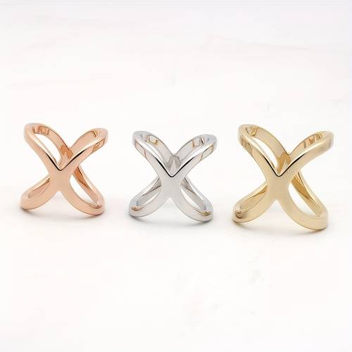 set of 3 x shaped scarf clips versatile cross smooth end for womens