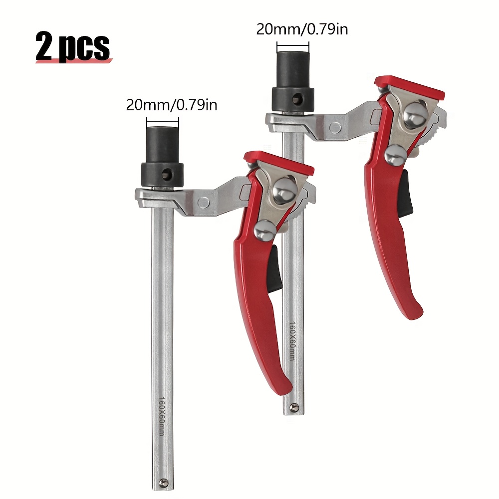 Image of Allsome 2pcs Mft Table Workbench Quick Ratchet Bench Dog Clamp For 3/4 Inch (19mm) And 20mm Dog Hole, Hold Down Clamp Suitable For Woodworking