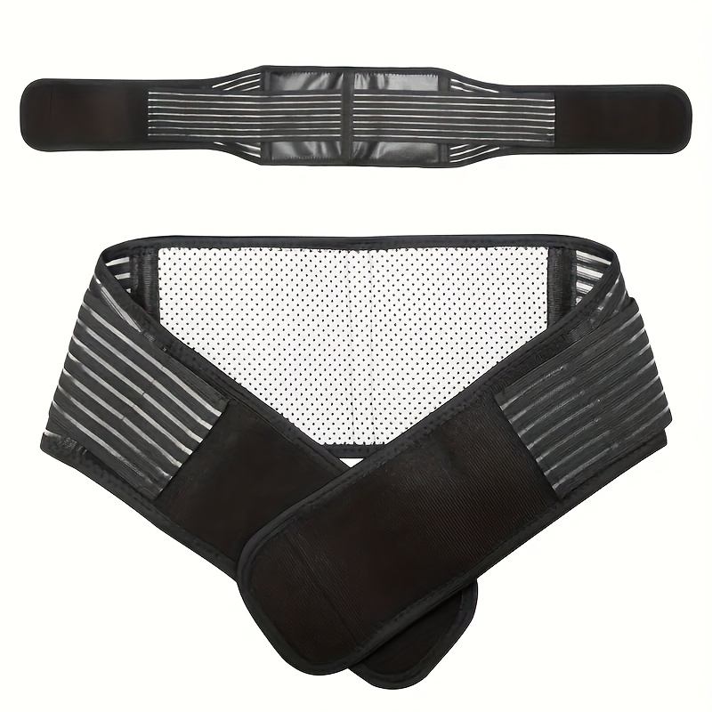 Dual Adjustable Straps Breathable Mesh Lumbar Support Belt, Unisex Waist Belt For Waist Support Exercise, Hiking, Fitness, Office, Lumbar Pressure