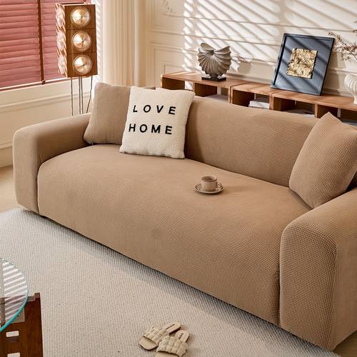 newly shaggy sofa cover elastic all inclusive european and american version sofa chair cover thickened jacquard spandex fabric detachable washable 1 2 3 4 seat sofa cover suitable for living room bedroom office and other home sofas