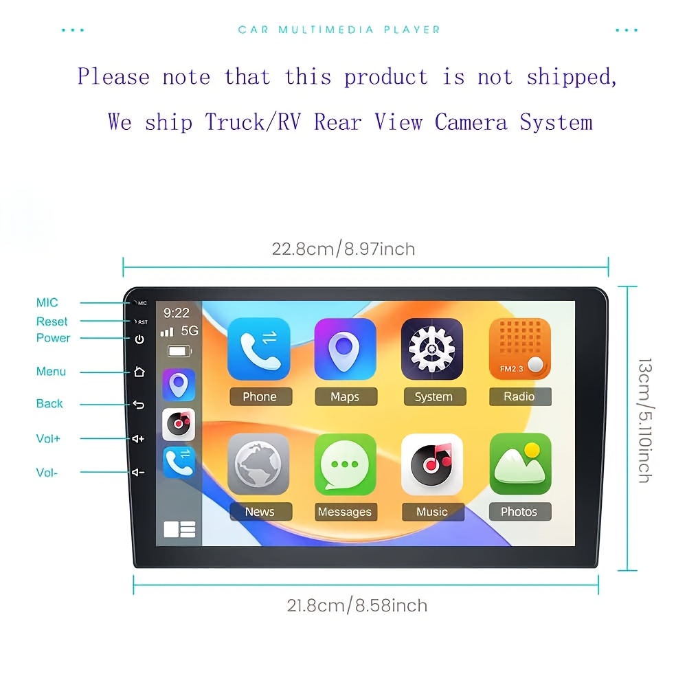 Image of 7 Inch Wireless Backup Camera System With 1080p Monitor, Rear View Camera, Night Vision, Bsd Blind Spot Detection, Image Flip, Parking Assistance For Truck Rv Van Trailer