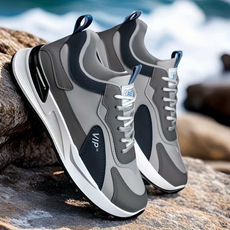 TEMU Plus-size Men's Lightweight Running Shoes, Fashionable Sneakers, Versatile Casual Shoes, Dad Shoes, Outdoor Casual Shoes, Trendy Walking Shoes