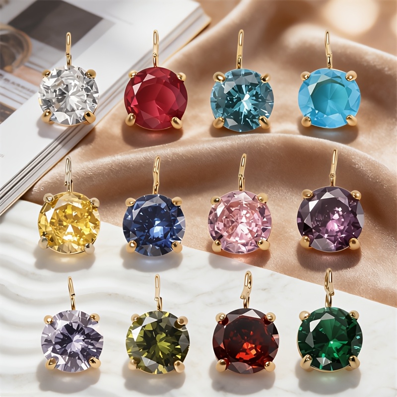 Versatile Style Non-Fading Round Synthetic Zircon Pendant Necklace