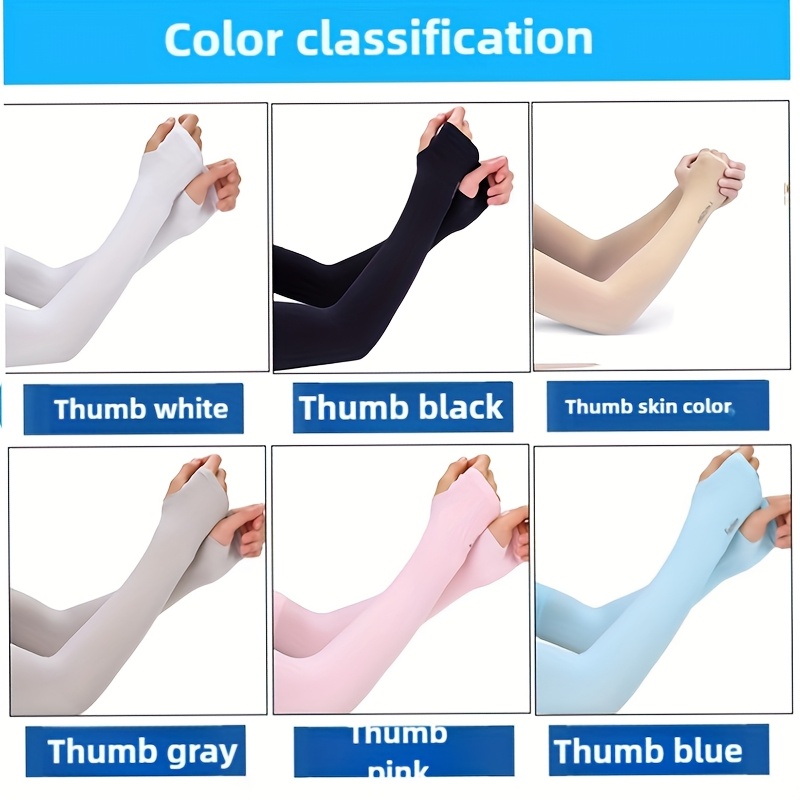 E-shop 6 Paar Damen-Outdoor-Handschuhe im eisdünnen Stil mit freiliegenden Fingern Armschutz, für Damen Herren, geeignet für Radfahren