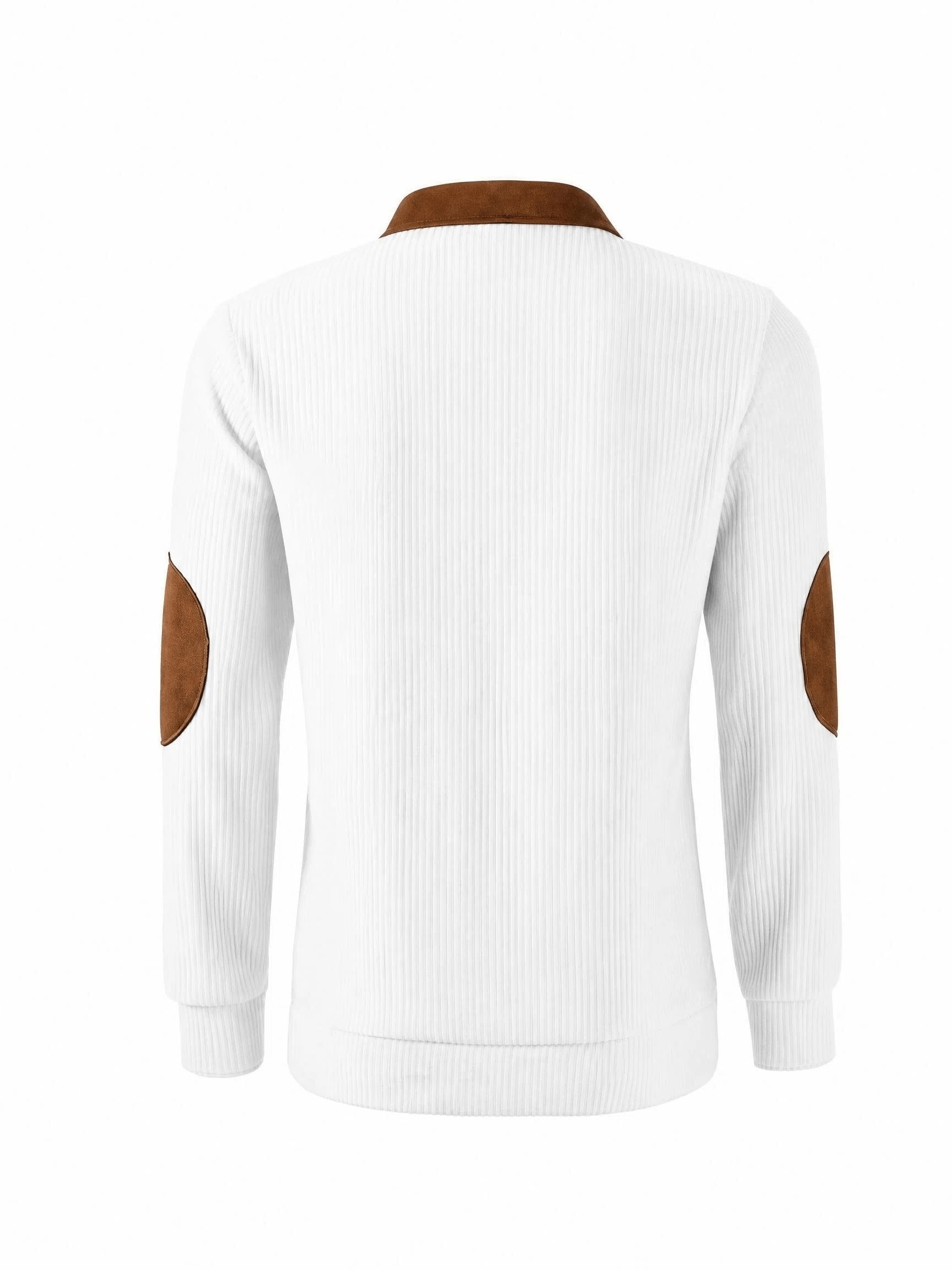 autumn winter mens long sleeve jacquard knit sweater christmas gift thick contrast striped casual stand collar zipper pullover