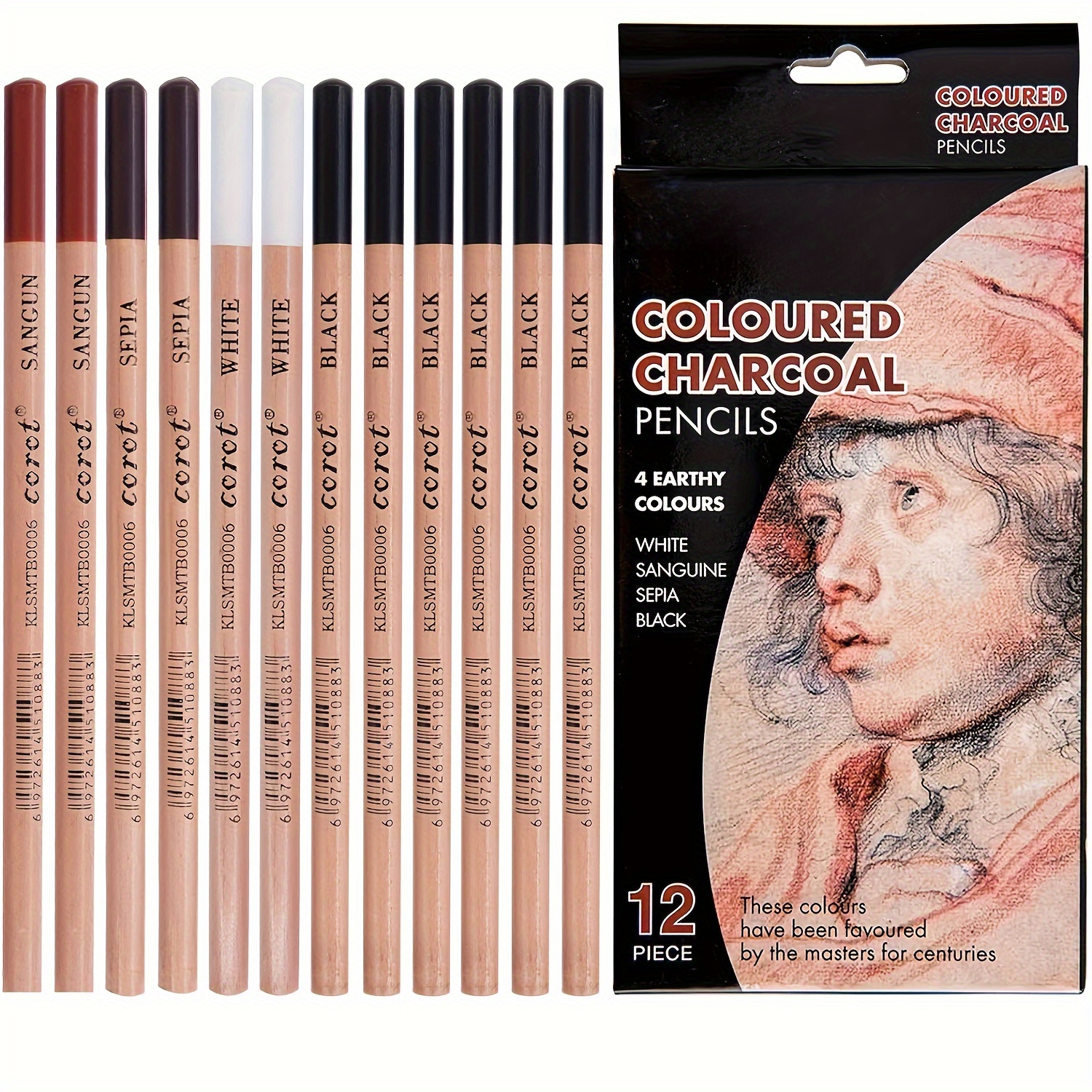 LOONENG Willow Charcoal Sticks, Natural Willow Charcoal for Artists,  Beginners or Kids of All Skill Levels, Great for Sketching, Drawing and  Shading