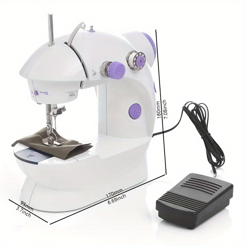 Mini Macchina Da Cucire Portatile Con Punto a & Foro Per Bottoni - Versatile, Facile Da Per Uso , Spina Us, 220-240v - , Artigianato E Cucito
