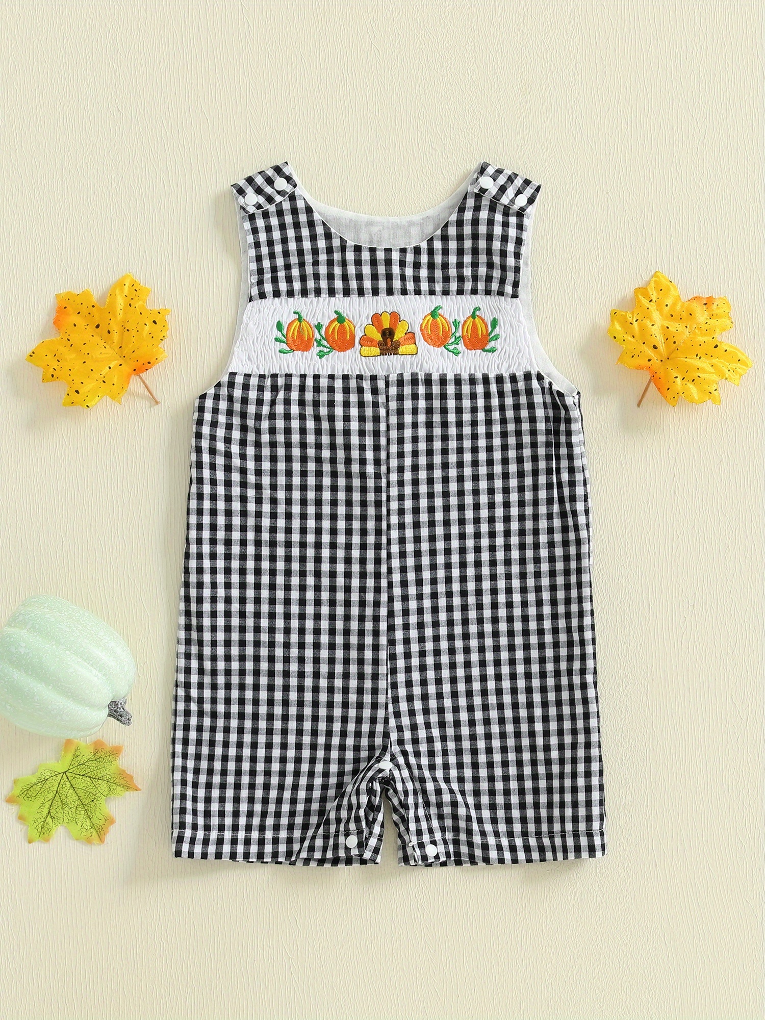 ボトムス bel&bow Checkerboard Overall 1y 最も完璧な bel&bow sounote | brown - overall checkerboard