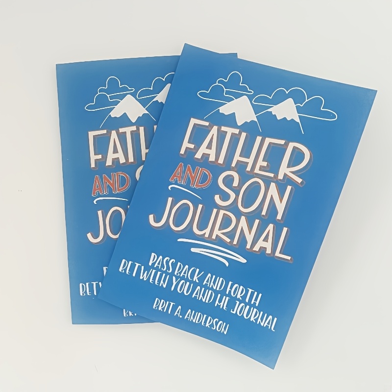 

Father-son Emotional Journal - Meaningful Conversation Guide, & , Ideal Gift For 14+, Navy Blue Hardcover With Blank Pages