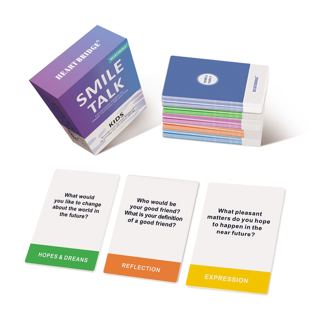 SMILE TALK Children's Dialogue Card Game for Creative Thinking