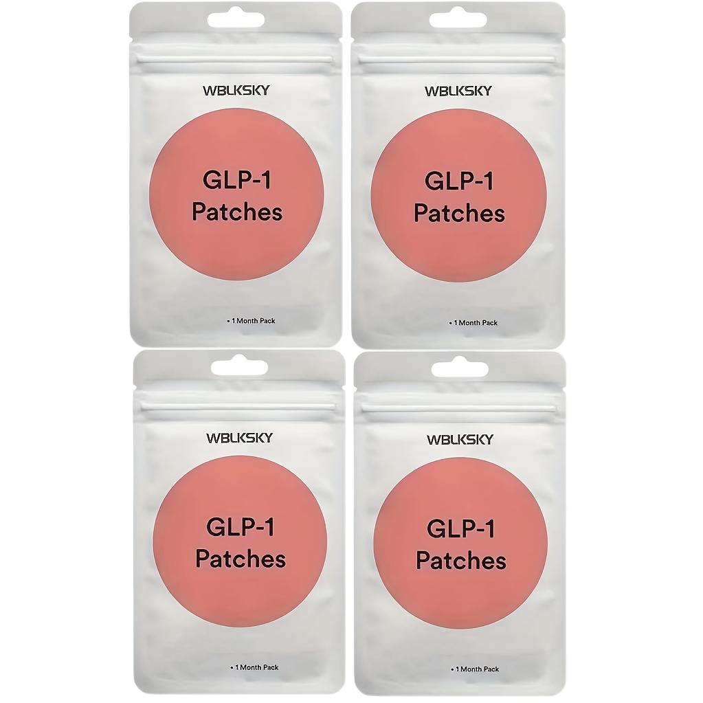 TEMU (4 Packs)120 Count Patch With , , Chromium, Pomegranate & Cinnamon - 8-hour