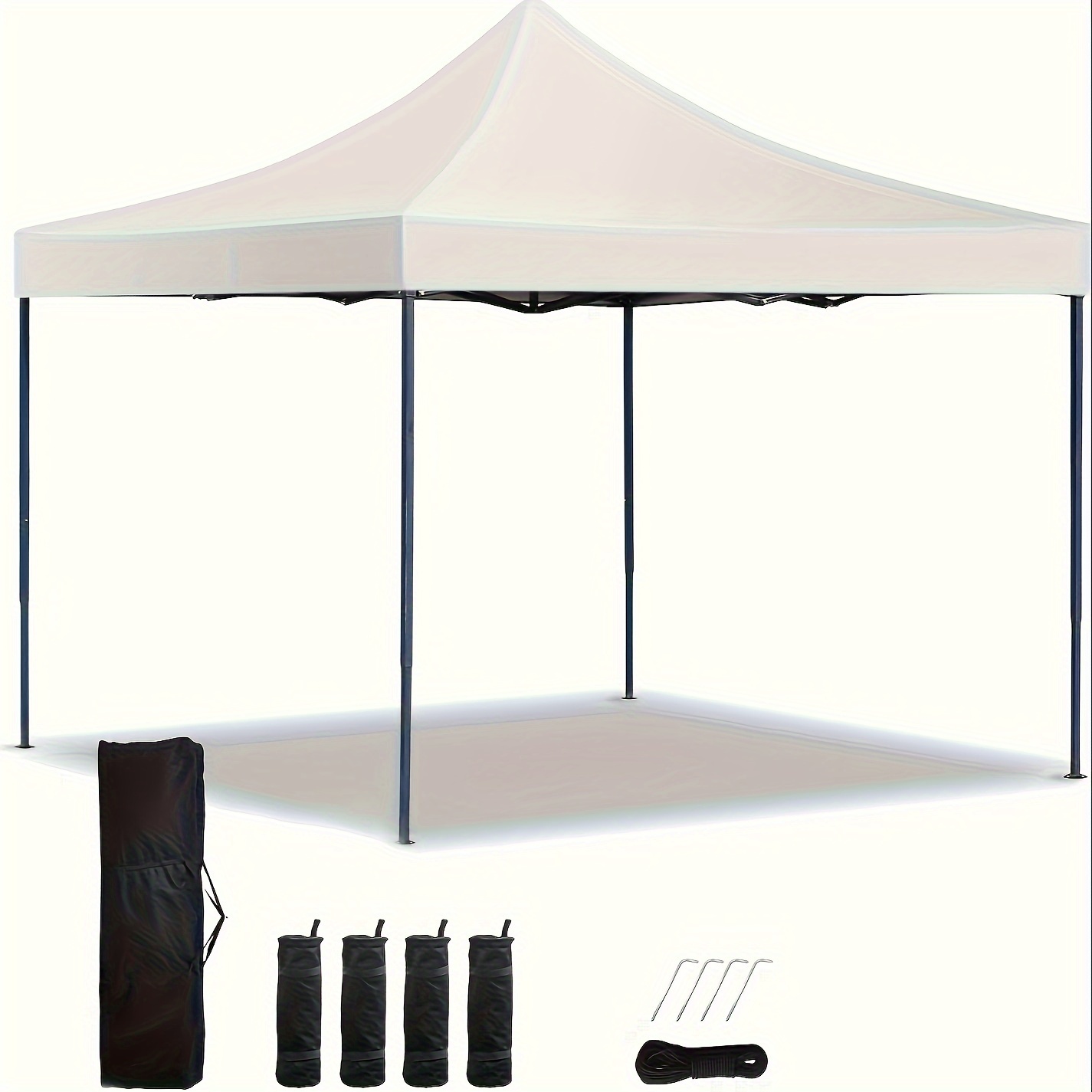 

Outdoor Pop Up Canopy 10'x10' Tent Camping Sun Shelter-series Party Tent, 100 Sq. Ft Of Shade