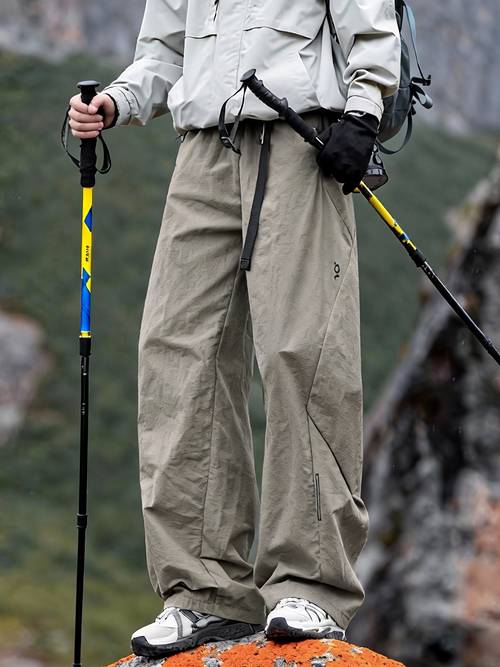 pantalones cargo de montañismo para hombre yunzhonglou, de moda para /otoño, con parches, para senderismo , deportivos casuales, para desplazamientos, versátiles