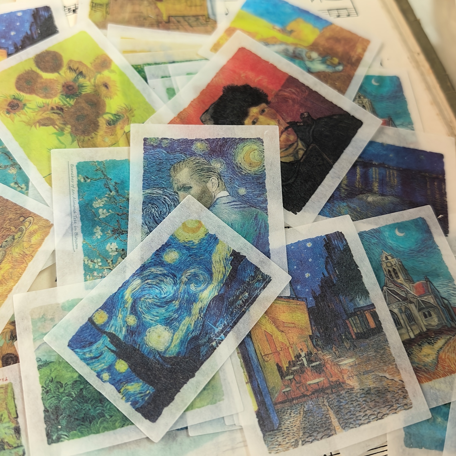 TEMU 1 Pack 50 Sheets Scenery Decoration And Paper Stickers